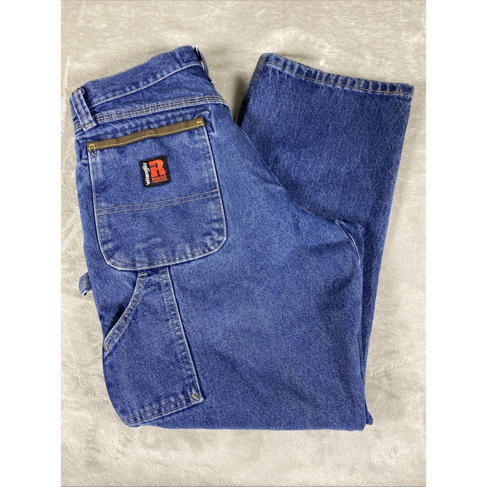 Wrangler RIGGS Workwear Carpenter Jeans 33x30 Denim Utility Hammer Loop